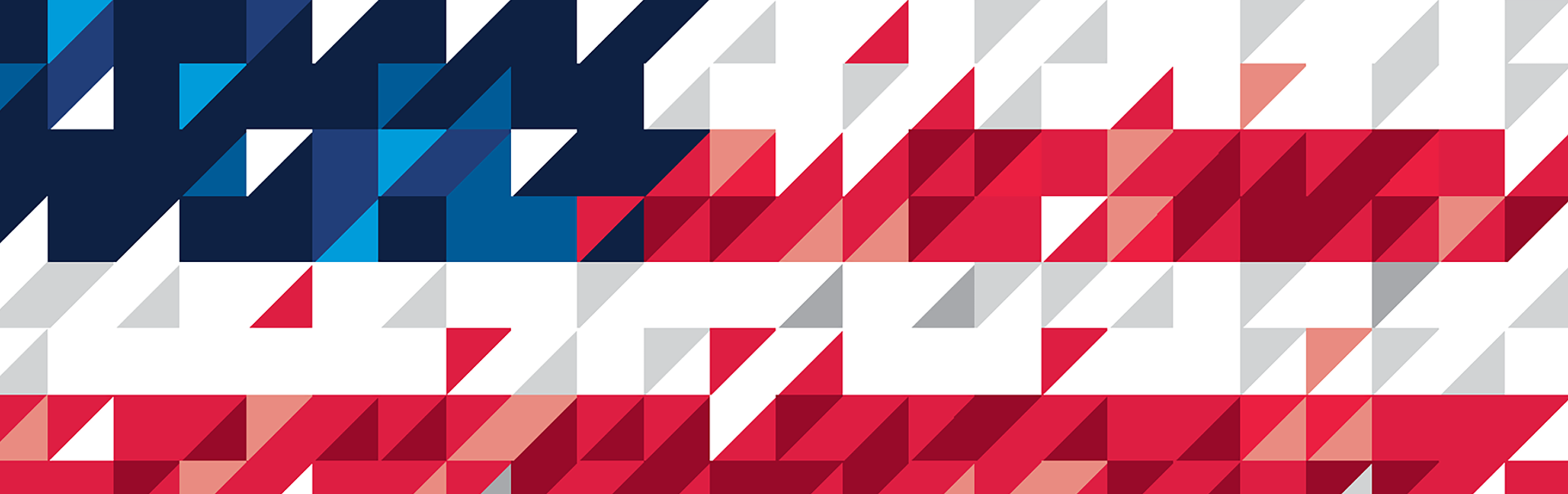 a pixelated American Flag