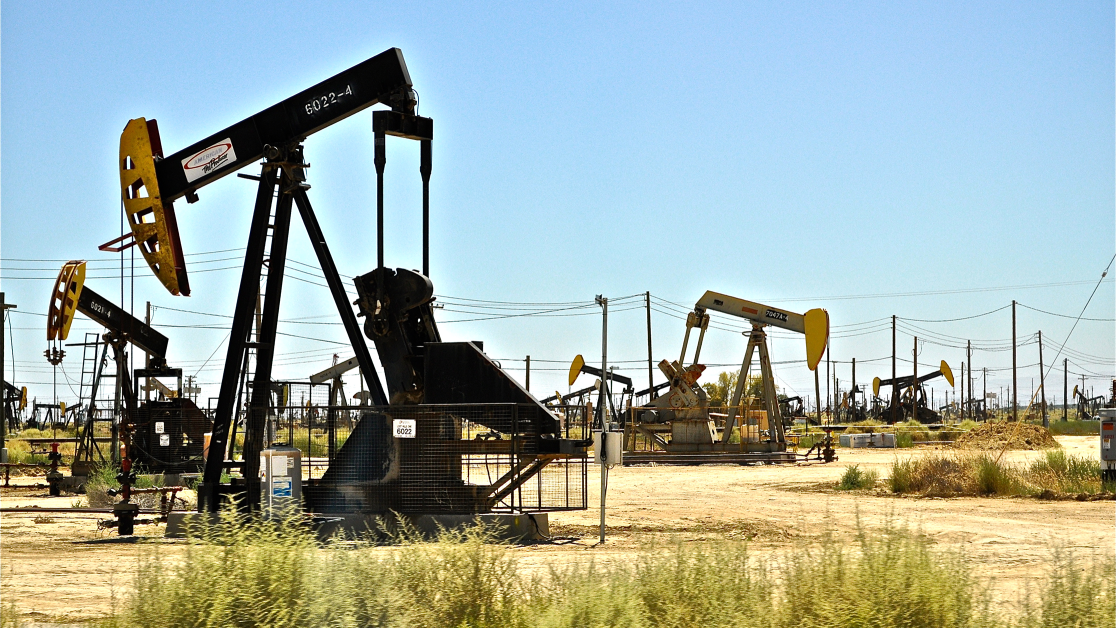 oil rigs on land