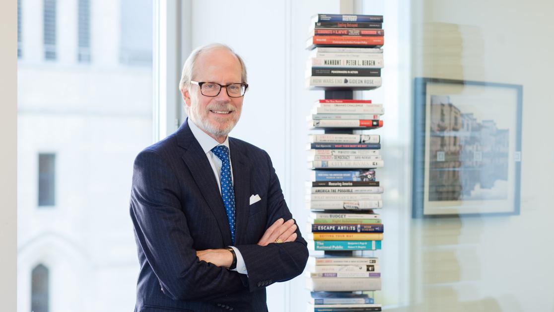 Stephen Heintz in his office.