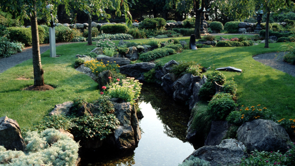 Image of Kykuit's brook garden