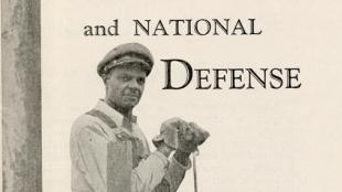 A brochure titled "The Negro and National Defense"