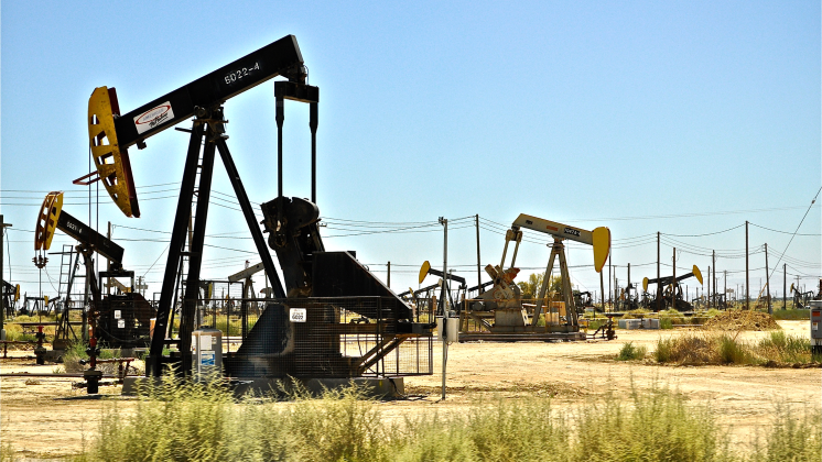 oil rigs on land